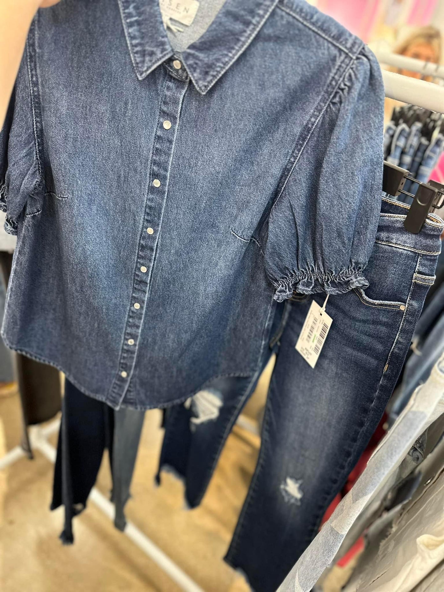 Sherrie Denim Blouse